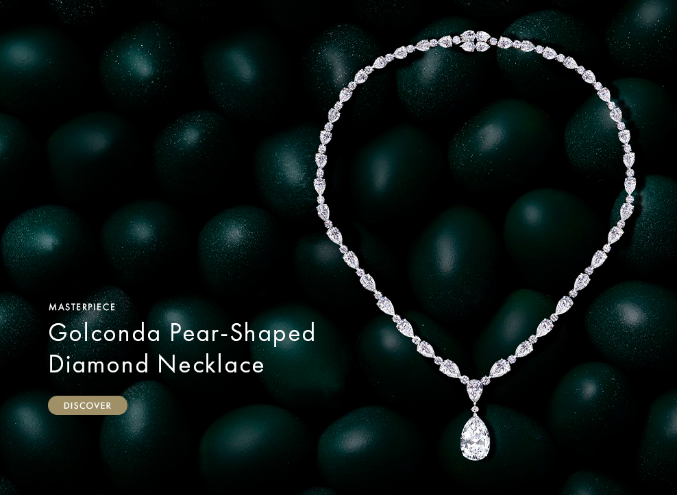 Masterpiece Golconda Pear Shaped Diamond Pendant